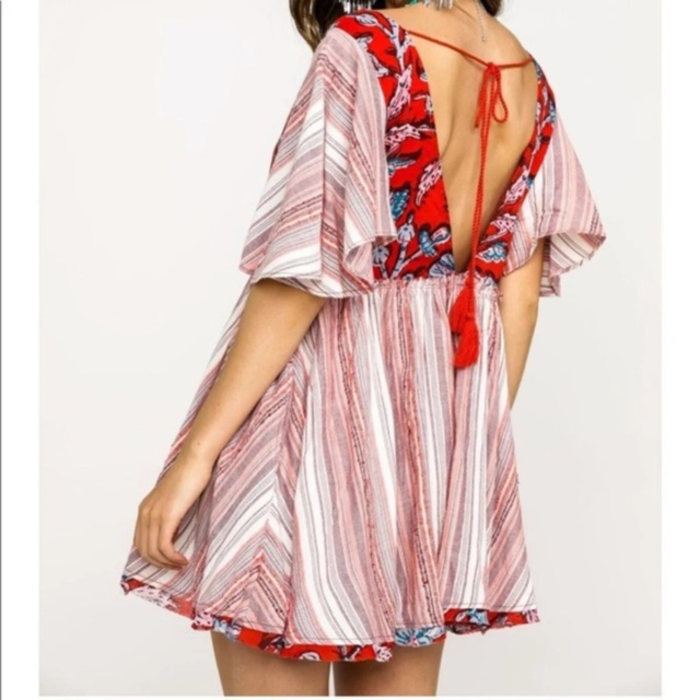 Free People Under the Sun Tunic Top - Red - Picture 2 of 6